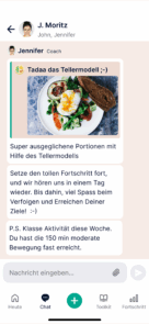 Oviva App Screen Chat