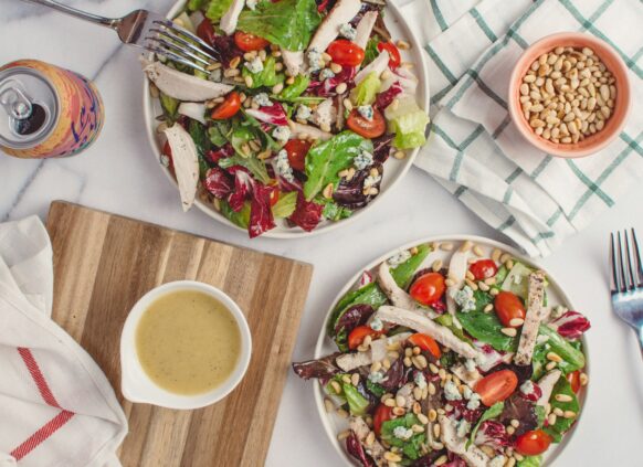 Salad mit vielen Proteinen.