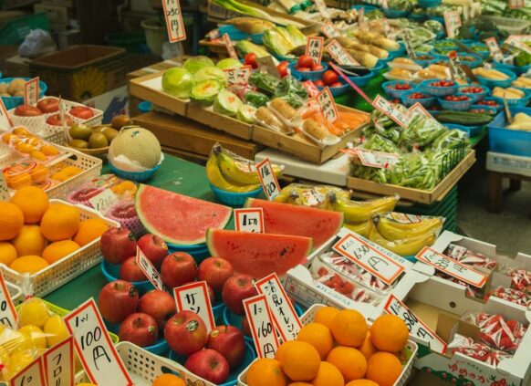 frisches obst und gemüse zum verkauf