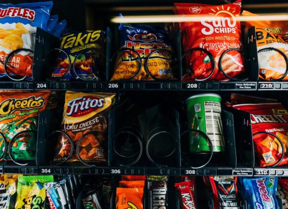 Ein Automat mit Chips