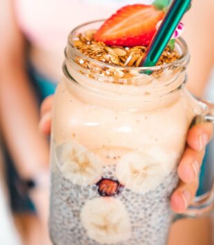 Gesunder Smoothie with Chia Samen
