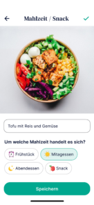 Oviva App Screen Foto-Ess-Tagebuch