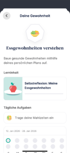 Personalised plan