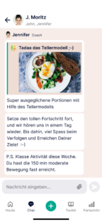 Oviva Appscreen Chat