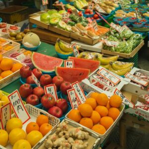 frisches obst und gemüse zum verkauf