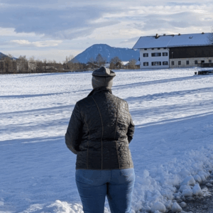 Oviva Teilnehmerin Regina im Winter