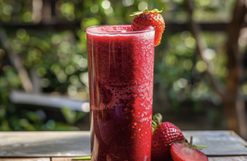 Rote-Bete-Smoothie mit Erdbeeren & Orange