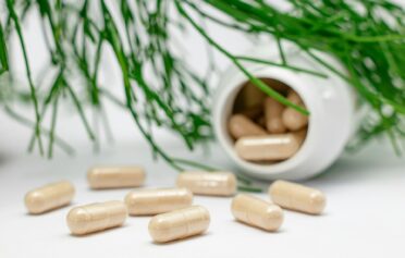 Magnesium als Supplement in Kapselform.