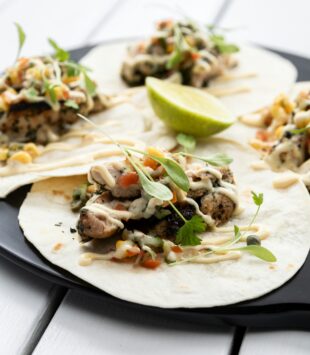 Verschiedene salzarme Burrito Varianten.