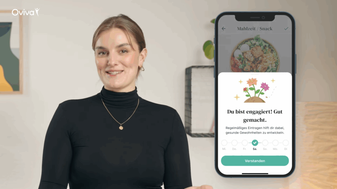 Ernährungsfachkraft erklärt Oviva App