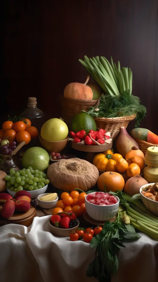 Obst und Gemüse auf einem Tisch