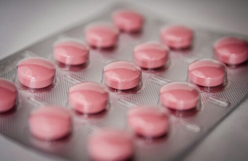 Pinke Tablette in Blister