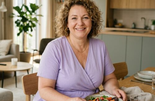 Eine Frau lächelt