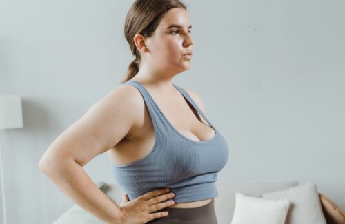 Frau macht Sport
