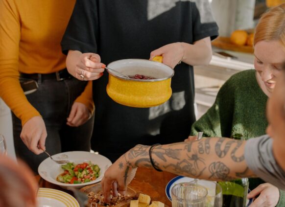 People cooking together