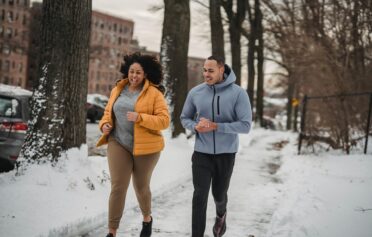 People running