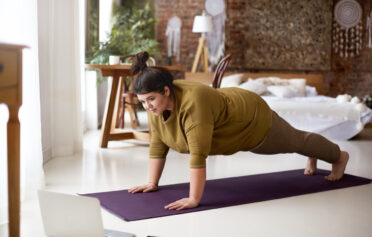 Woman doing yoga