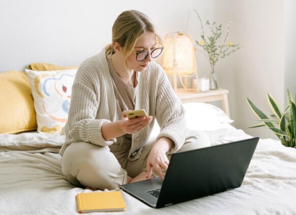 Woman on laptop