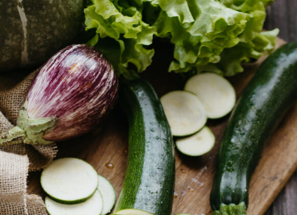 Chopped vegetables