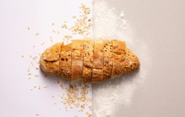 fresh and sliced bread loaf